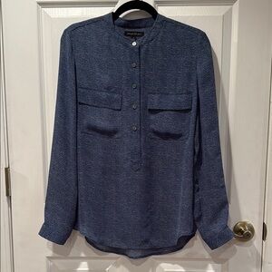 BANANA REPUBLIC Long Sleeve Half Button Down Dress Shirt
